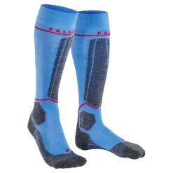 2022 Falke Women's SK4 Energizing Light Ski Sock -Ski Equipment Store 22 Falke WMNS SK4 Ski Sock BLU 3