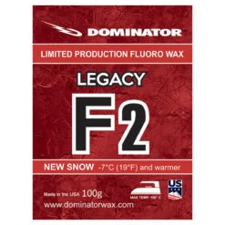 Dominator Legacy Fluoro Race Wax 9 Dominator Legacy Fluoro Race Wax -Ski Equipment Store Dominator Legacy F2 Wax 100g